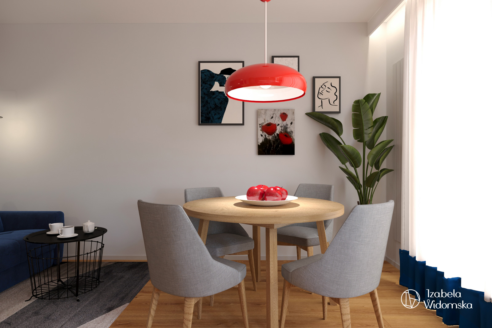 Nowoczesne mieszkanie z czerwonymi akcentami | Dobre życie Piękno | Projekt wnętrza architekt Izabela Widomska