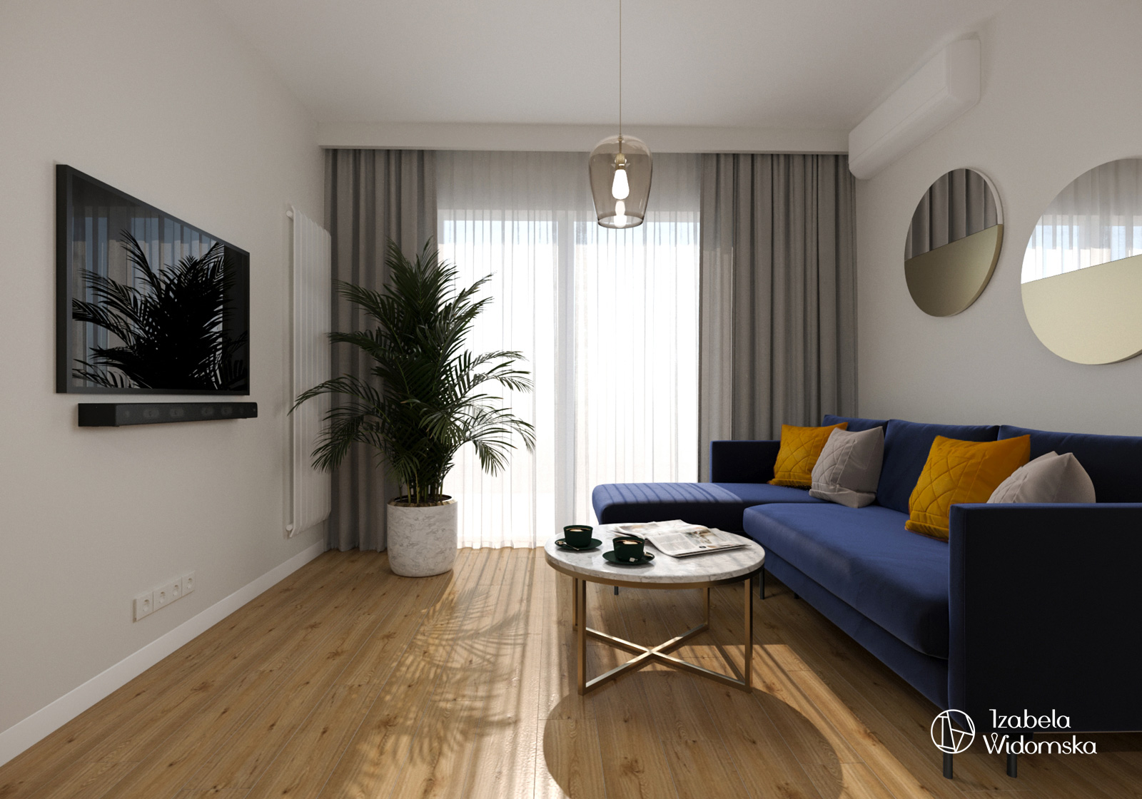 Luksusowy apartament na wynajem | Komfort Piękno Harmonia | Projekt wnętrza architekt Izabela Widomska