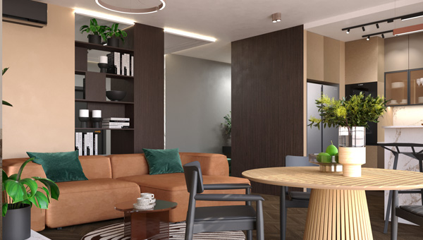 Mieszkanie w stylu modern classic