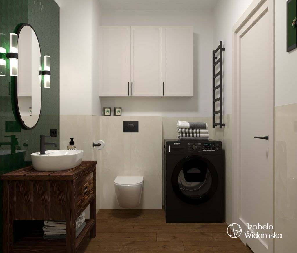 Metamorfoza mieszkania 40 m² w Wilanowie | Harmonia Dobre życie Dopasowanie | Projekt wnętrza architekt Izabela Widomska