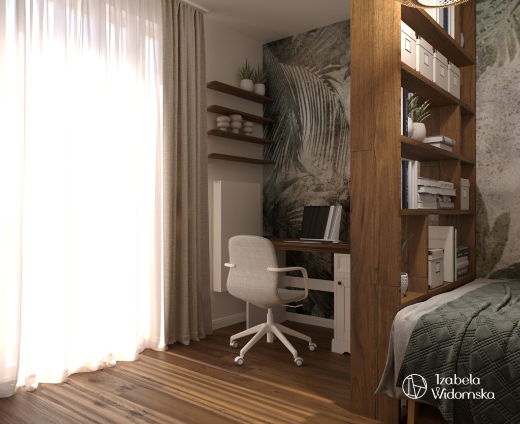 Metamorfoza mieszkania 40 m² w Wilanowie | Harmonia Dobre życie Dopasowanie | Projekt wnętrza architekt Izabela Widomska