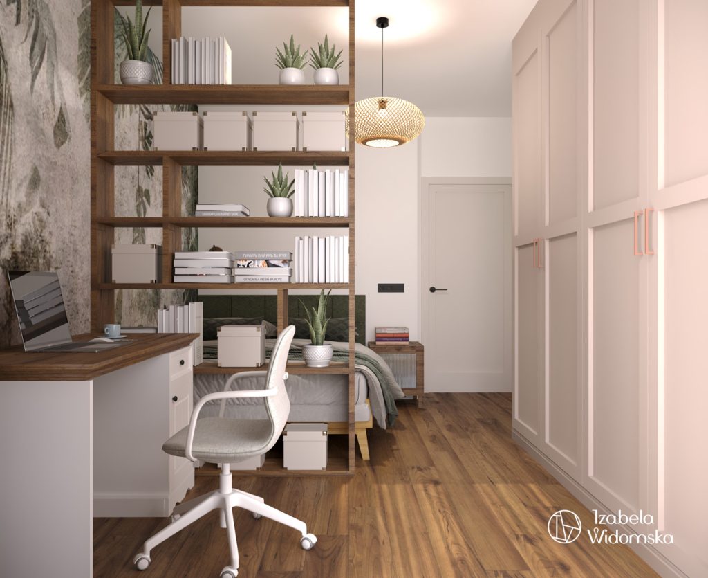 Metamorfoza mieszkania 40 m² w Wilanowie | Harmonia Dobre życie Dopasowanie | Projekt wnętrza architekt Izabela Widomska