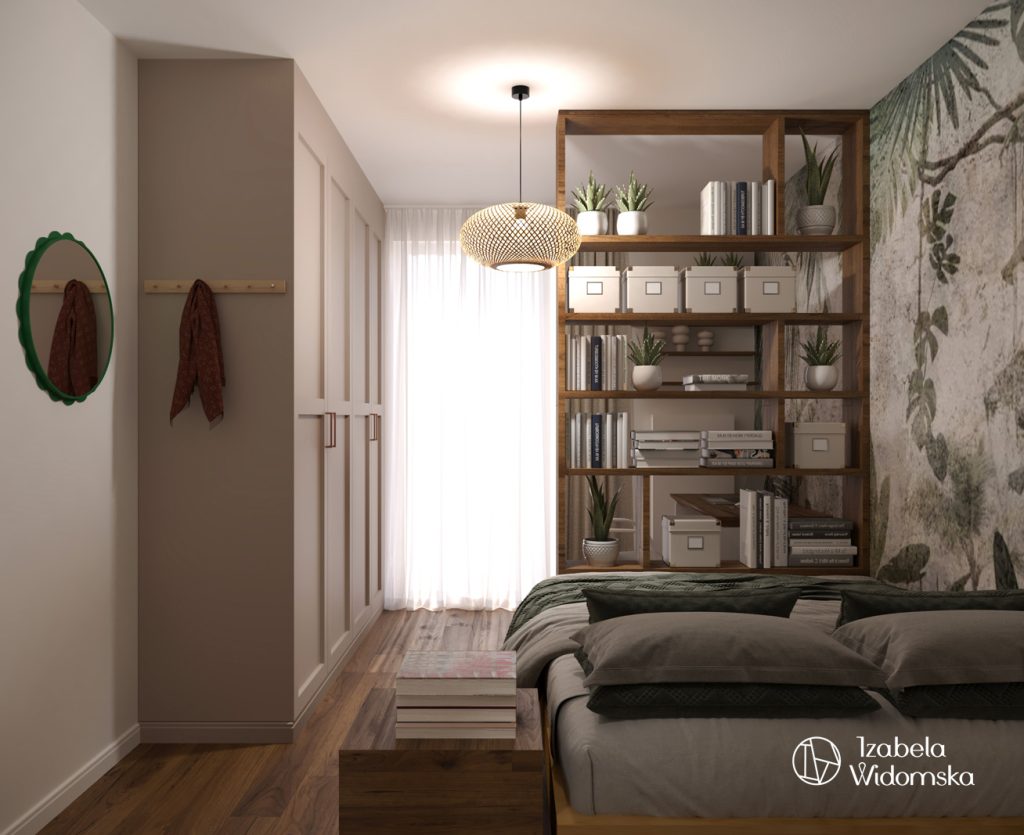 Metamorfoza mieszkania 40 m² w Wilanowie | Harmonia Dobre życie Dopasowanie | Projekt wnętrza architekt Izabela Widomska