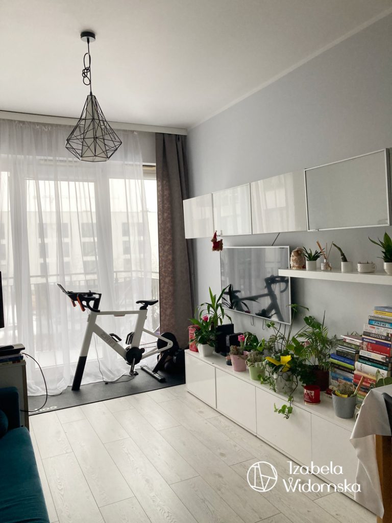 Metamorfoza mieszkania 40 m² w Wilanowie (przed) | Harmonia Dobre życie Dopasowanie | Projekt wnętrza architekt Izabela Widomska